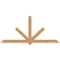 Ekena Millwork Kennewick Timber Gable Bracket, Western Red Cedar, 108"W x 49"H x 5 1/2"D x 5 1/2"F, 11/12 Pitch GBW108X49X0606KEN00SWR - alternate 1